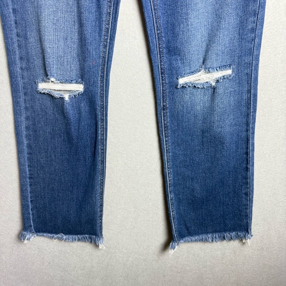 Francesca’s Harper Heritage Women’s High Rise Straight Raw Hem Jeans size 27 NWT - Picture 13 of 13